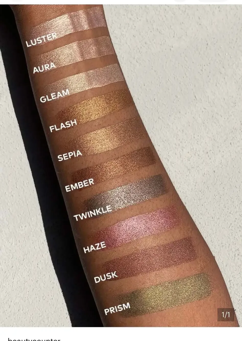 Bundle! Beautycounter Lid Glow Cream Shadow in Twinkle and Ember- 6 pack